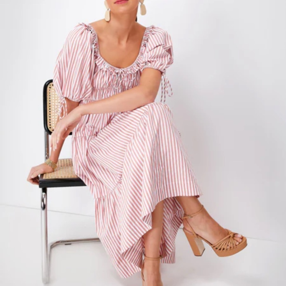 En Saison Brielle Striped Midi Dress